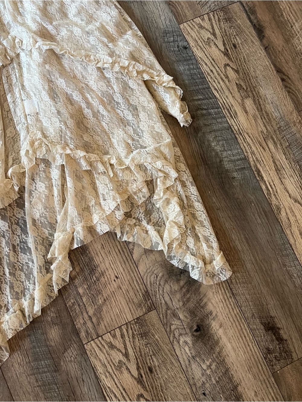 Asymmetrical lace layered fairy skirt m - Picture 11 of 14